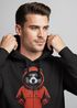Hoodie Herren Bär Bear Comic Gartoon Illustration Grafik Männer Fashion Streetstyle Neverless®preview