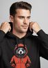 Hoodie Herren Bär Bear Comic Gartoon Illustration Grafik Männer Fashion Streetstyle Neverless®preview