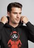 Hoodie Herren Bär Bear Comic Gartoon Illustration Grafik Männer Fashion Streetstyle Neverless®preview