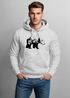 Hoodie Herren Bär Kunst Grafik Printshirt Tiermotiv Adventure Männer Fashion Streetstyle Neverless®preview