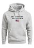 Hoodie Herren Bedruckt Schriftzug California Los Angeles USA Amerika Flagge Fashion Streetstyle Neverless®preview