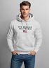 Hoodie Herren Bedruckt Schriftzug California Los Angeles USA Amerika Flagge Fashion Streetstyle Neverless®preview