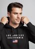Hoodie Herren Bedruckt Schriftzug California Los Angeles USA Amerika Flagge Fashion Streetstyle Neverless®preview