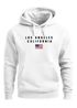Hoodie Herren Bedruckt Schriftzug California Los Angeles USA Amerika Flagge Fashion Streetstyle Neverless®preview