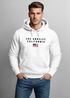 Hoodie Herren Bedruckt Schriftzug California Los Angeles USA Amerika Flagge Fashion Streetstyle Neverless®preview