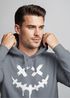 Hoodie Herren Bedruckt Techwear Fashion Streetstyle Smiling Face Smile Trend Fashion Streetstyle Neverless®preview