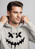 Hoodie Herren Bedruckt Techwear Fashion Streetstyle Smiling Face Smile Trend Fashion Streetstyle Neverless®preview