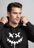 Hoodie Herren Bedruckt Techwear Fashion Streetstyle Smiling Face Smile Trend Fashion Streetstyle Neverless®preview