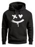 Hoodie Herren Bedruckt Techwear Fashion Streetstyle Smiling Face Smile Trend Print Aufdruck Neverless®preview