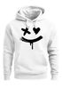 Hoodie Herren Bedruckt Techwear Fashion Streetstyle Smiling Face Smile Trend Print Aufdruck Neverless®preview