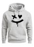 Hoodie Herren Bedruckt Techwear Fashion Streetstyle Smiling Face Smile Trend Print Aufdruck Neverless®preview
