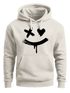 Hoodie Herren Bedruckt Techwear Fashion Streetstyle Smiling Face Smile Trend Print Aufdruck Neverless®preview
