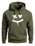Hoodie Herren Bedruckt Techwear Fashion Streetstyle Smiling Face Smile Trend Print Aufdruck Neverless®preview