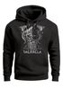 Hoodie Herren Bedruckt Valhalla Wikinger Odin Wotan Axt Print Kapuzen-Pullover Männer Fashion Streetstyle Neverless®preview