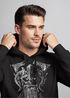 Hoodie Herren Bedruckt Valhalla Wikinger Odin Wotan Axt Print Kapuzen-Pullover Männer Fashion Streetstyle Neverless®preview