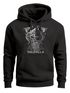 Hoodie Herren Bedruckt Valhalla Wikinger Odin Wotan Axt Print Kapuzen-Pullover Männer Fashion Streetstyle Neverless®preview