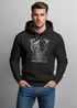 Hoodie Herren Bedruckt Valhalla Wikinger Odin Wotan Axt Print Kapuzen-Pullover Männer Fashion Streetstyle Neverless®preview