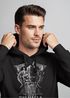 Hoodie Herren Bedruckt Valhalla Wikinger Odin Wotan Axt Print Kapuzen-Pullover Männer Fashion Streetstyle Neverless®preview