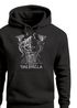 Hoodie Herren Bedruckt Valhalla Wikinger Odin Wotan Axt Print Kapuzen-Pullover Männer Fashion Streetstyle Neverless®preview