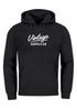 Hoodie Herren Bedruckt Vintage Schriftzug Retro Design Kapuzenpullover Aufdruck Fashion Streetstyle Neverless®preview