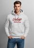 Hoodie Herren Bedruckt Vintage Schriftzug Retro Design Kapuzenpullover Aufdruck Fashion Streetstyle Neverless®preview