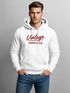 Hoodie Herren Bedruckt Vintage Schriftzug Retro Design Kapuzenpullover Aufdruck Fashion Streetstyle Neverless®preview