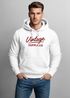 Hoodie Herren Bedruckt Vintage Schriftzug Retro Design Kapuzenpullover Aufdruck Fashion Streetstyle Neverless®preview