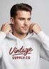Hoodie Herren Bedruckt Vintage Schriftzug Retro Design Kapuzenpullover Aufdruck Fashion Streetstyle Neverless®preview