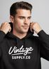 Hoodie Herren Bedruckt Vintage Schriftzug Retro Design Kapuzenpullover Aufdruck Fashion Streetstyle Neverless®preview