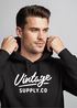 Hoodie Herren Bedruckt Vintage Schriftzug Retro Design Kapuzenpullover Aufdruck Fashion Streetstyle Neverless®preview