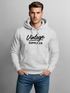 Hoodie Herren Bedruckt Vintage Schriftzug Retro Design Kapuzenpullover Aufdruck Fashion Streetstyle Neverless®preview
