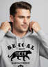 Hoodie Herren Bengal Tiger Schriftzug Logo Vintage Retro Kapuzen-Pullover Männer Neverless®preview