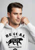 Hoodie Herren Bengal Tiger Schriftzug Logo Vintage Retro Kapuzen-Pullover Männer Neverless®preview