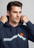 Hoodie Herren Berg Wandern Natur Outdoor Aufdruck Print Fashion Streetstyle Neverless®preview