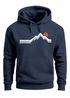 Hoodie Herren Berg Wandern Natur Outdoor Aufdruck Print Fashion Streetstyle Neverless®preview