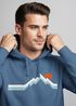 Hoodie Herren Berg Wandern Natur Outdoor Aufdruck Print Fashion Streetstyle Neverless®preview