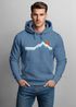 Hoodie Herren Berg Wandern Natur Outdoor Aufdruck Print Fashion Streetstyle Neverless®preview