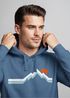 Hoodie Herren Berg Wandern Natur Outdoor Aufdruck Print Fashion Streetstyle Neverless®preview