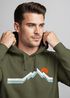 Hoodie Herren Berg Wandern Natur Outdoor Aufdruck Print Fashion Streetstyle Neverless®preview