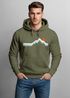 Hoodie Herren Berg Wandern Natur Outdoor Aufdruck Print Fashion Streetstyle Neverless®preview