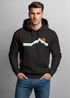 Hoodie Herren Berg Wandern Natur Outdoor Aufdruck Print Fashion Streetstyle Neverless®preview