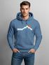 Hoodie Herren Berg Wandern Natur Outdoor Aufdruck Print Fashion Streetstyle Neverless®preview