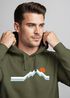 Hoodie Herren Berg Wandern Natur Outdoor Aufdruck Print Fashion Streetstyle Neverless®preview