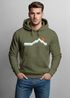 Hoodie Herren Berg Wandern Natur Outdoor Aufdruck Print Fashion Streetstyle Neverless®preview