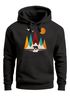 Hoodie Herren Berge Bär Natur Polygon Outdoor Printshirt Aufdruck Wandern Männer Fashion Streetstyle Neverless®preview