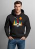 Hoodie Herren Berge Bär Natur Polygon Outdoor Printshirt Aufdruck Wandern Männer Fashion Streetstyle Neverless®preview