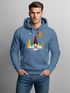 Hoodie Herren Berge Bär Natur Polygon Outdoor Printshirt Aufdruck Wandern Männer Fashion Streetstyle Neverless®preview