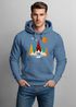 Hoodie Herren Berge Bär Natur Polygon Outdoor Printshirt Aufdruck Wandern Männer Fashion Streetstyle Neverless®preview