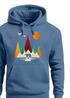 Hoodie Herren Berge Bär Natur Polygon Outdoor Printshirt Aufdruck Wandern Männer Fashion Streetstyle Neverless®preview