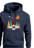 Hoodie Herren Berge Bär Natur Polygon Outdoor Printshirt Aufdruck Wandern Männer Fashion Streetstyle Neverless®preview